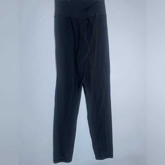 Aerie Offline Small Leggings Black Crossover Waist Lightweight Cotton Soft 7/8 S - Picture 11 of 13